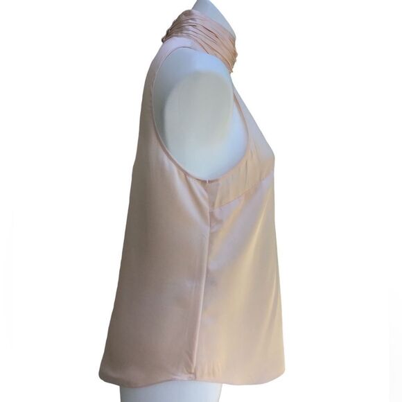 Cinq a Sept Mock Neck Satin Silk Sleeveless Top Size Medium New With Defects - Picture 3 of 16